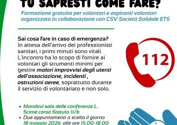 Corso di Formazione: 2 mani possono salvare una vita.